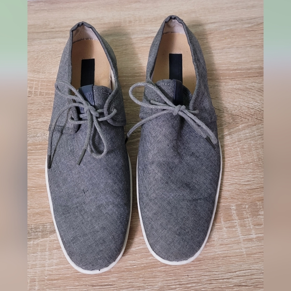Mens Fred Perry Grey Lace Up Casual Shoes 10
